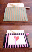 Stationery with felt pouch